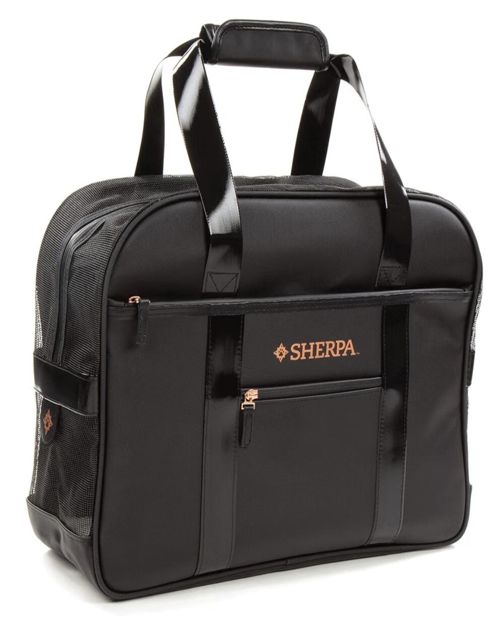 Sherpa Tote Around Town Pet Carrier Small Black Stay Clean Travel Tote Bag